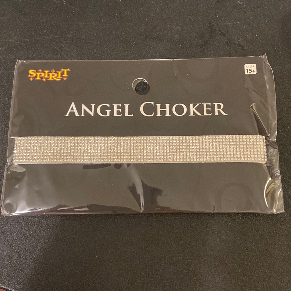 Rhinestone Angel Choker